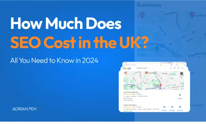 Image showing google search results for UK search - main image of the article How much does SEO cost UK.