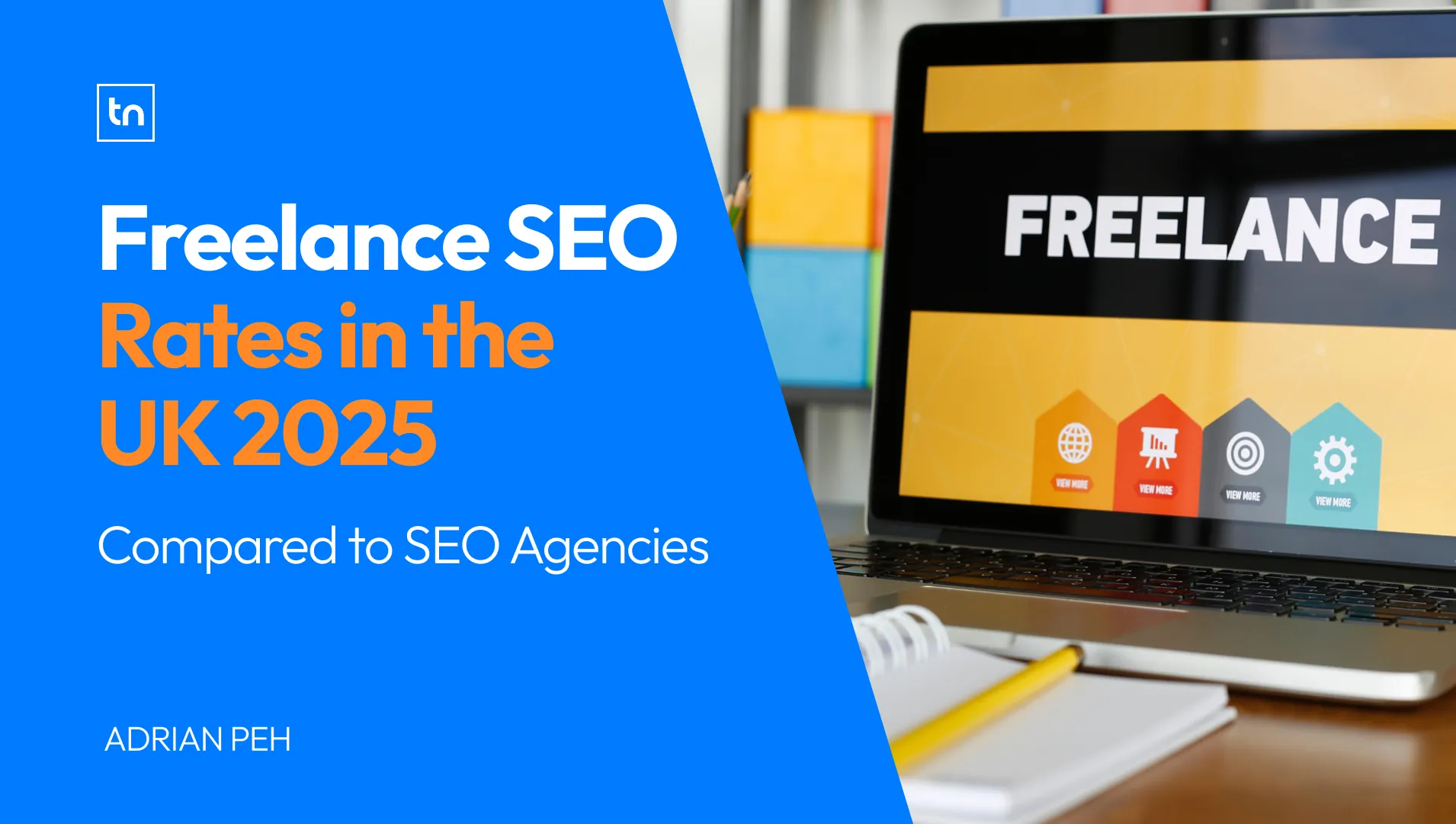 Create showing freelance seo rates in the UK